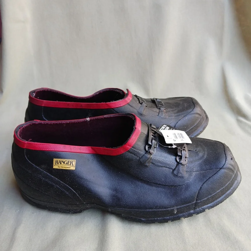 Ranger By Honeywell Black Rubber Overboot Size 16